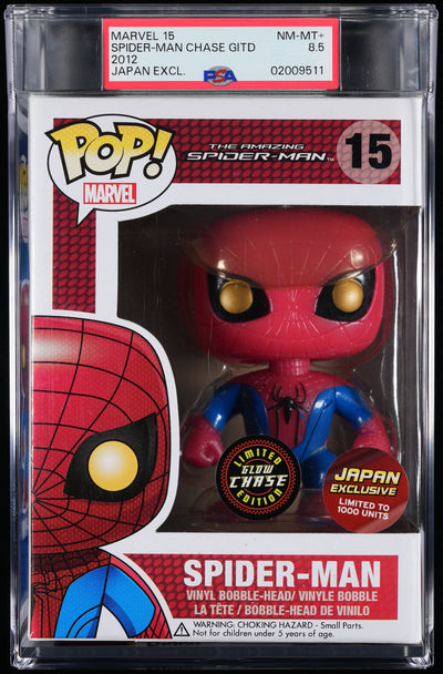 Spider-Man: Spider-Man Chase GITD (Japan EX LT1000) PSA 8.5 NM-MT+